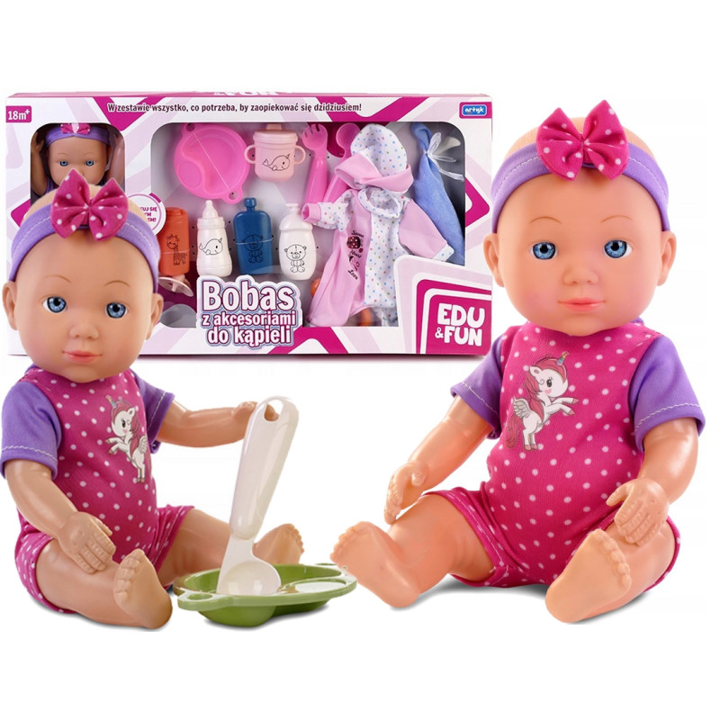 5690 LALKA BOBAS NATALIA + AKCESORIA DO KĄPIELI