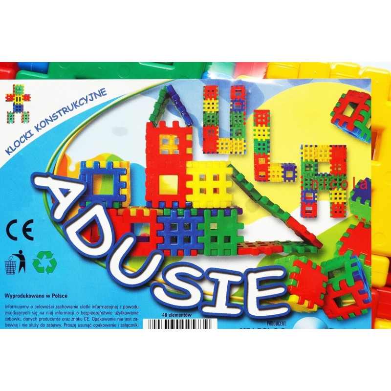 5739 KLOCKI KONSTRUKCYJNE PRZESTRZENNE ADUSIE 48ele.