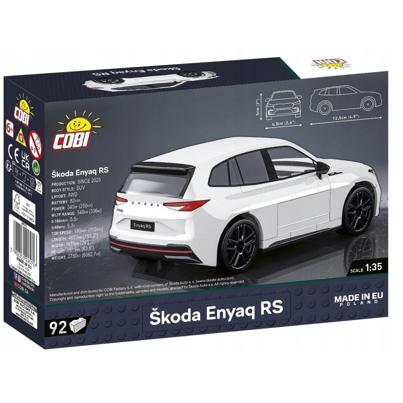 5757 KLOCKI COBI SAMOCHÓD AUTO SKODA ENYAQ RS