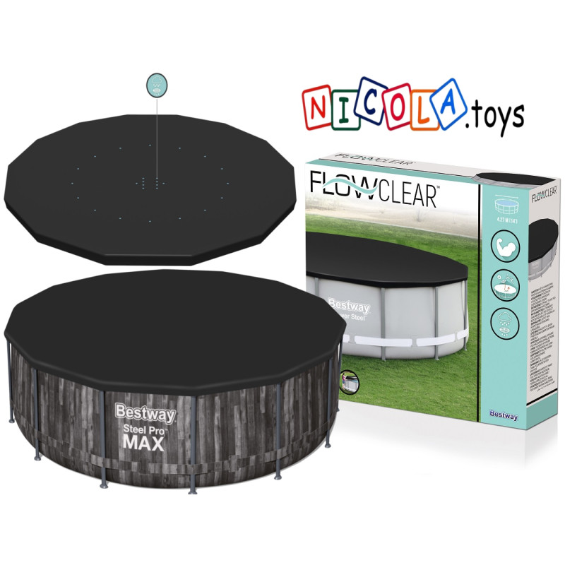 58248 POKRYWA 427cm PLANDEKA FOLIA BASEN BESTWAY 