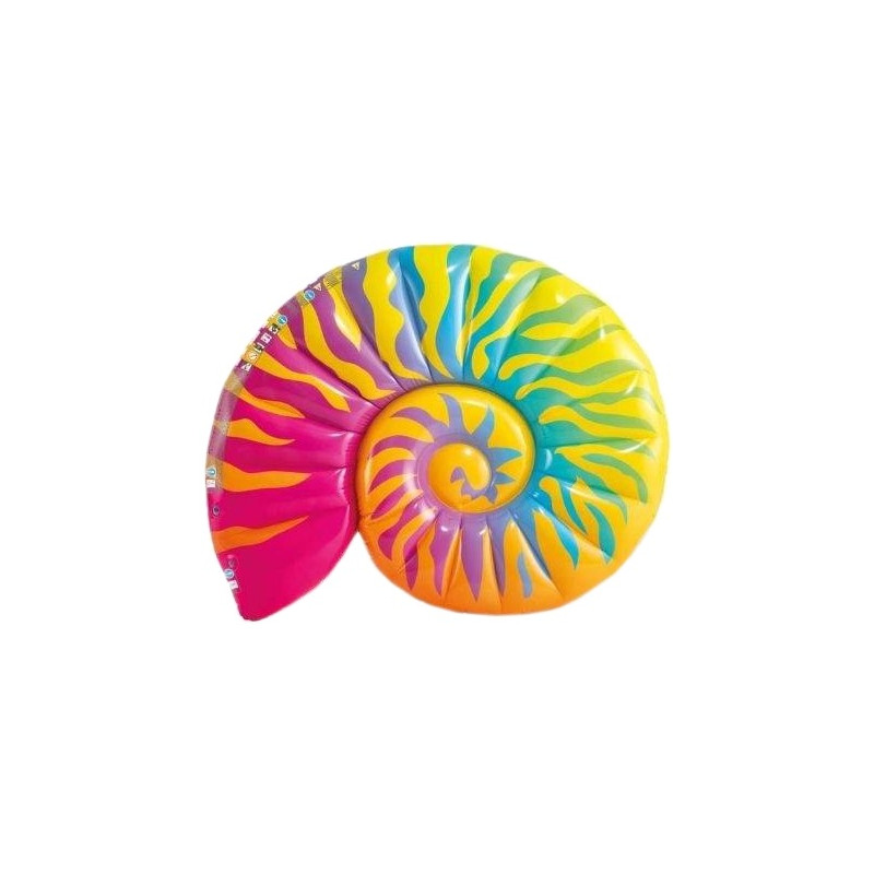 58791 WIELKA TĘCZOWA MUSZLA DMUCHANA MATERAC INTEX