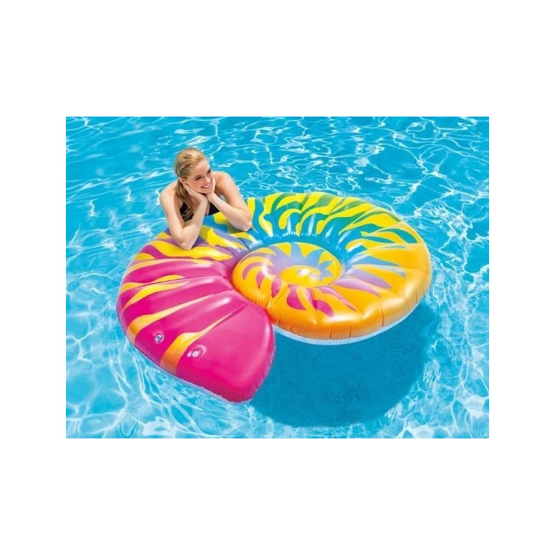58791 WIELKA TĘCZOWA MUSZLA DMUCHANA MATERAC INTEX