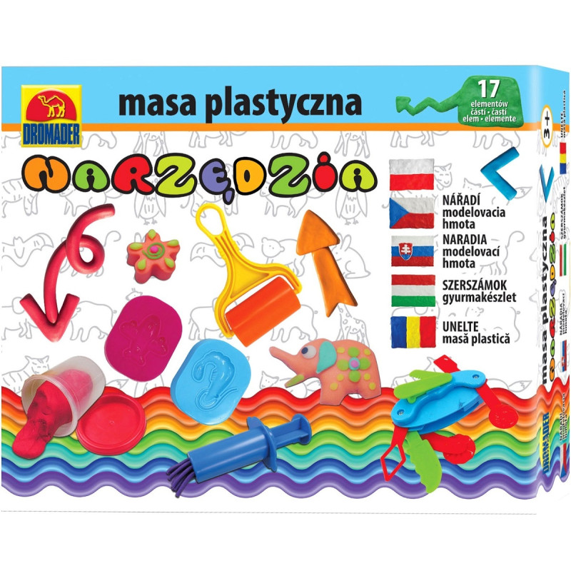 5962 NARZĘDZIA MASA PLASTYCZNA CIASTO PLASTELINA 