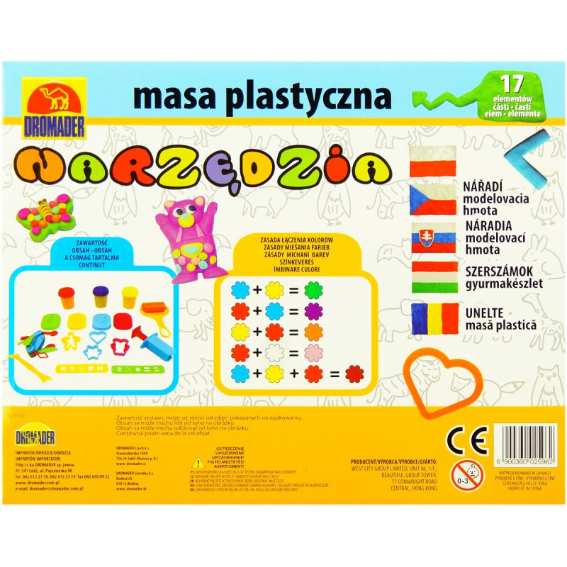 5962 NARZĘDZIA MASA PLASTYCZNA CIASTO PLASTELINA 