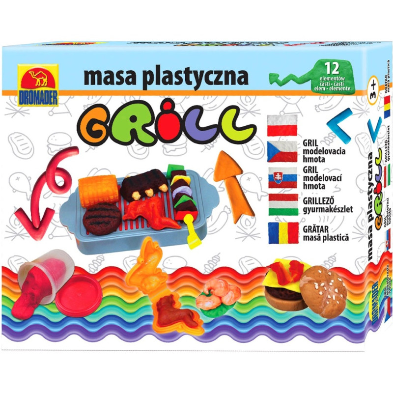 6006 ZESTAW MASA PLASTYCZNA CIASTO GRILL 