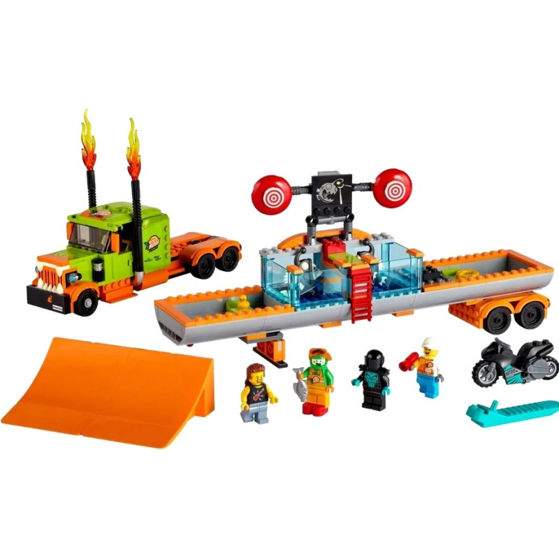 60294 KLOCKI LEGO CITY CIĘŻARÓWKA KASKADERSKA