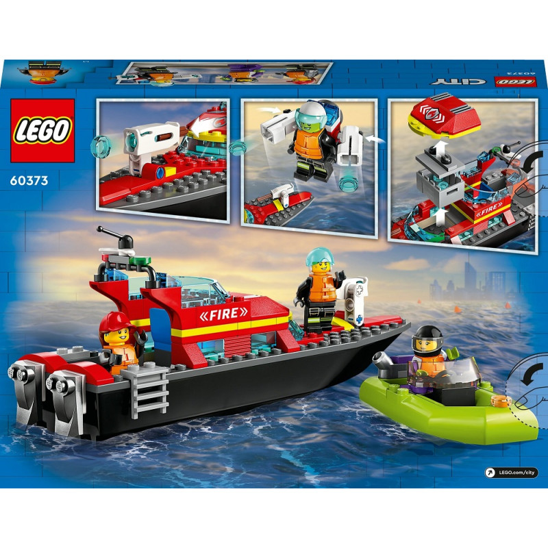 60373 KLOCKI LEGO CITY ŁÓDŹ STRAŻACKA ŁÓDKA