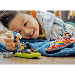 60373 KLOCKI LEGO CITY ŁÓDŹ STRAŻACKA ŁÓDKA