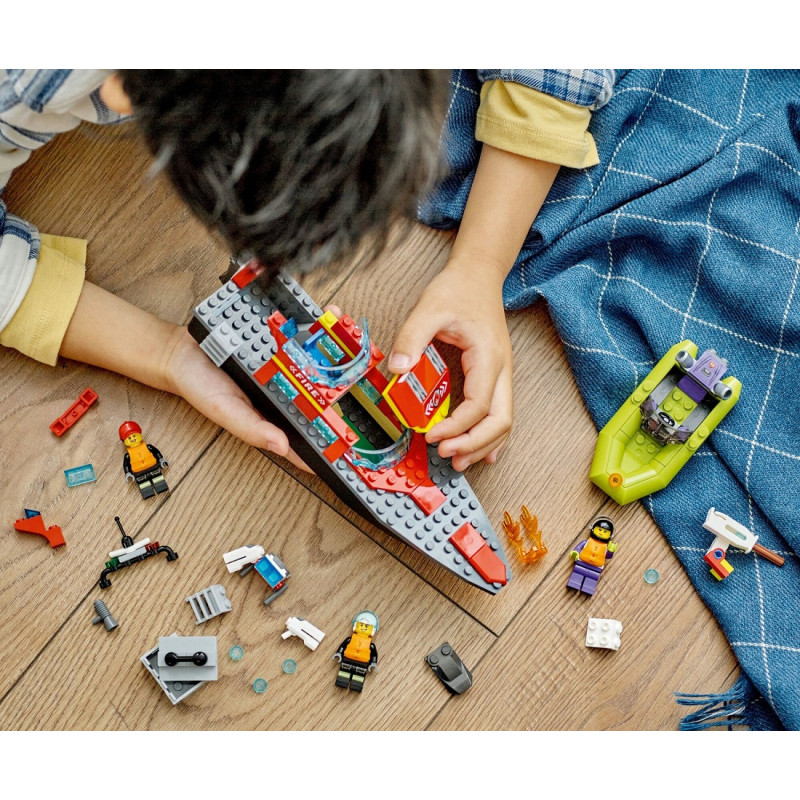 60373 KLOCKI LEGO CITY ŁÓDŹ STRAŻACKA ŁÓDKA