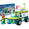 60403 KLOCKI LEGO CITY KARETKA I SNOWBOARDZISTA