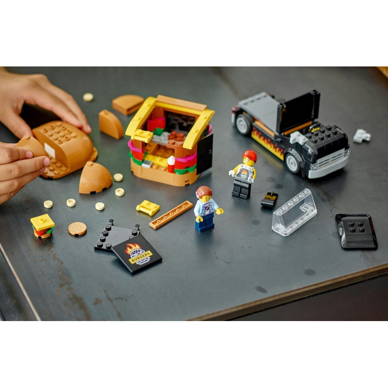 60404 KLOCKI LEGO CITY CIĘŻARÓWKA Z BURGERAMI