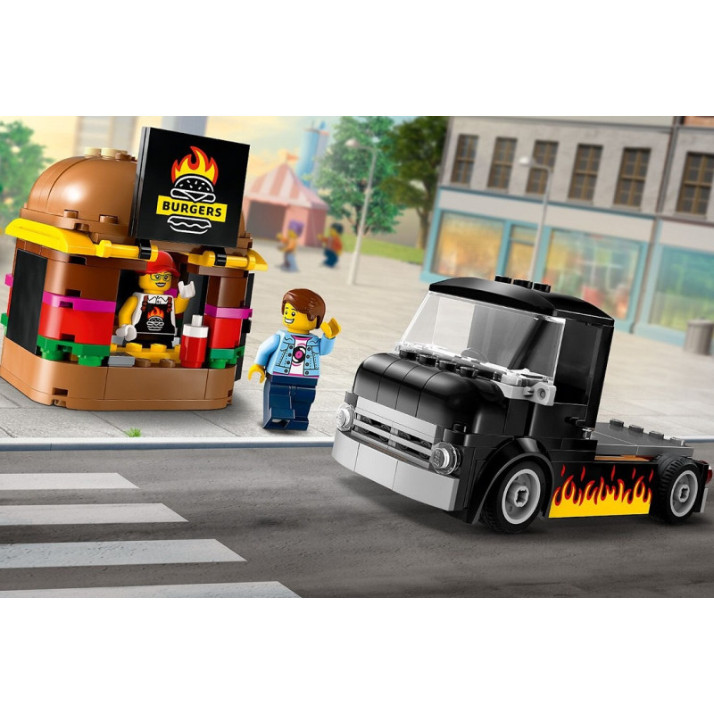 60404 KLOCKI LEGO CITY CIĘŻARÓWKA Z BURGERAMI