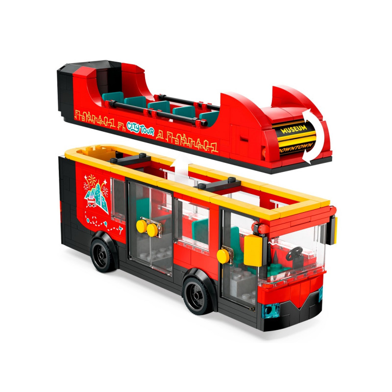 60407 KLOCKI LEGO CITY CZERWONY PIĘTROWY AUTOKAR
