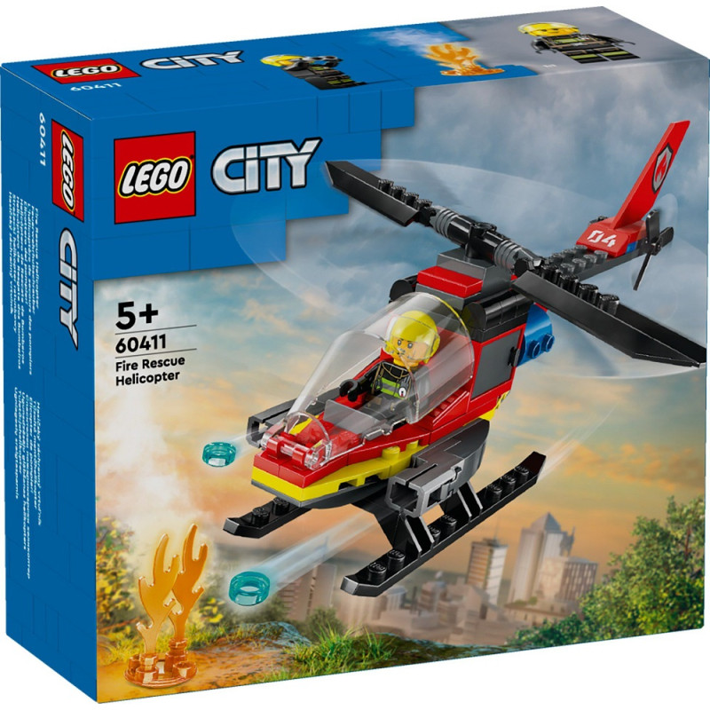 60411 KLOCKI LEGO CITY STRAŻACKI HELIKOPTER RATUNKOWY 
