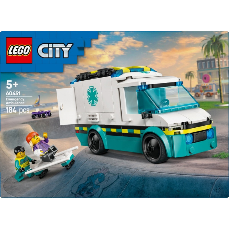 60451 LEGO KLOCKI CITY KARETKA POGOTOWIA 