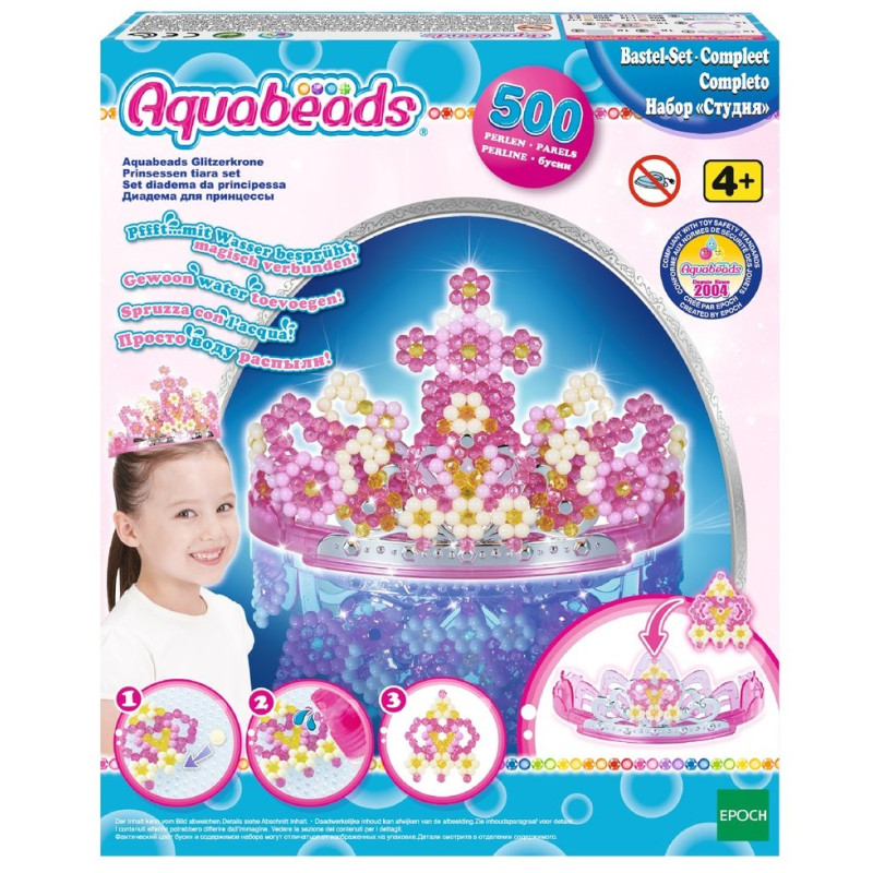 6047 KORALIKI WODNE AQUABEADS BROKATOWA KORONA