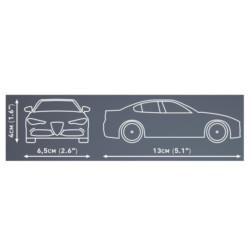 6051 KLOCKI COBI SAMOCHÓD AUTO ALFA ROMEO GIULIA QUADRIFOGLIO