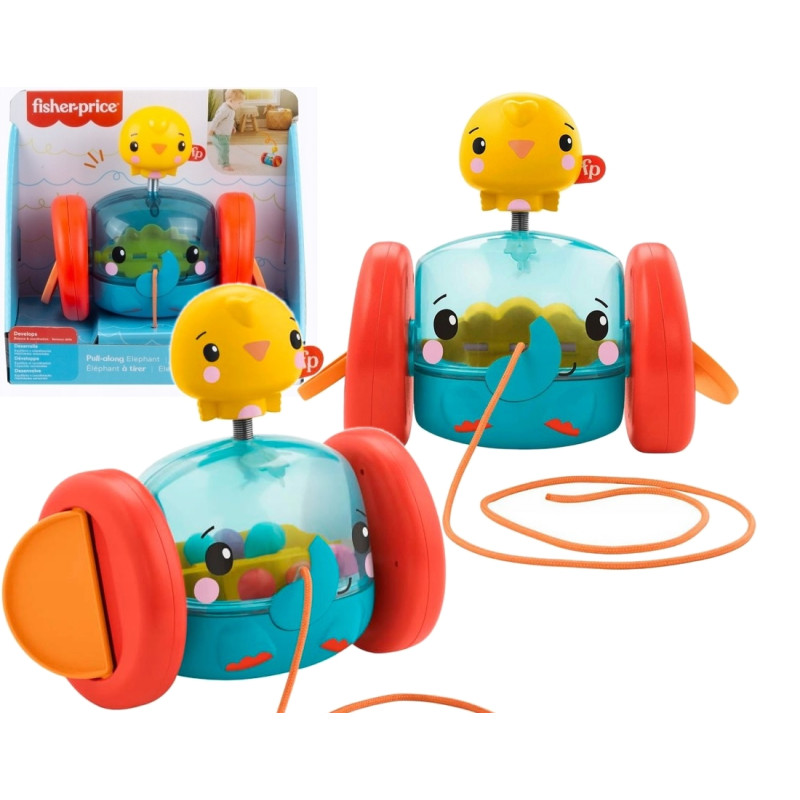6256 FISHER PRICE SŁONIK DO CIĄGNIĘCIA 