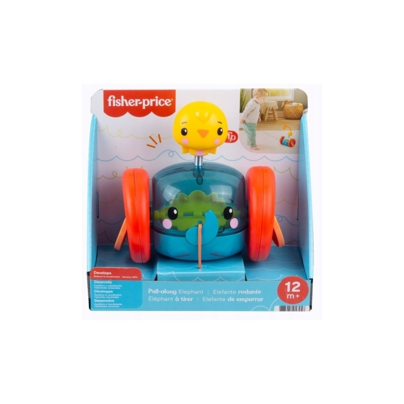 6256 FISHER PRICE SŁONIK DO CIĄGNIĘCIA 