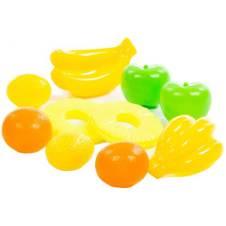 66718 ZESTAW 10ele ZAKUPOWY OWOCE DO ZABAWY 