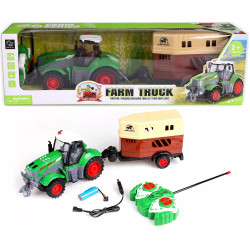 6710 ZDALNIE STEROWANY TRAKTOR RC PRZYCZEPA DO ZWIERZĄT 