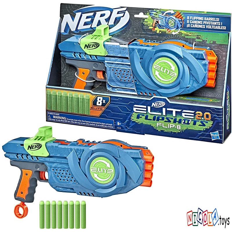 6730 WYRZUTNIA NERF ELITE 2.0 FLIP-8  FLIPSHOTS 