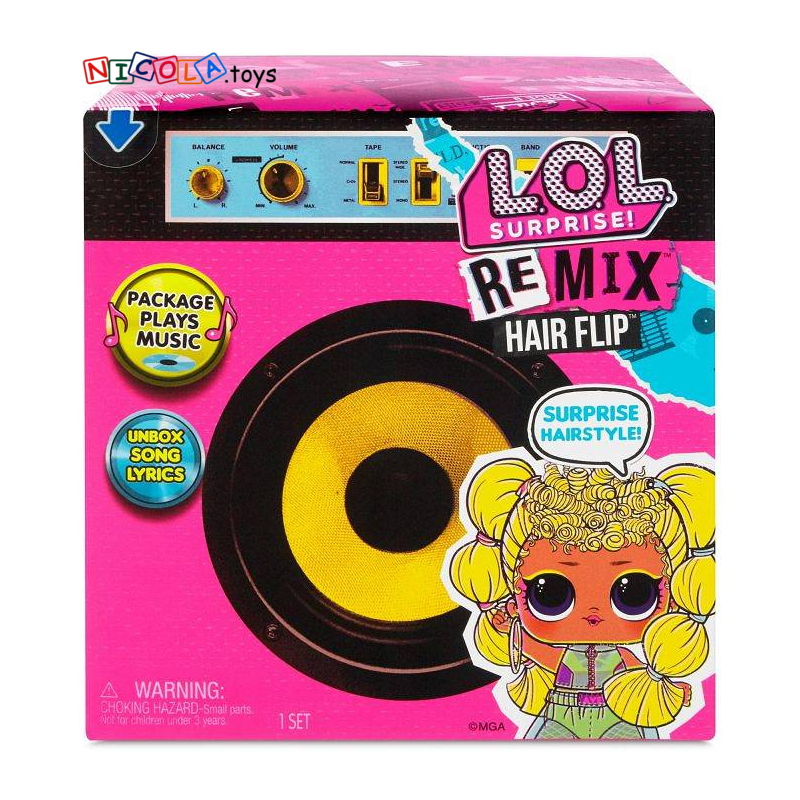 6977 L.O.L SURPRISE LALECZKA LOL REMIX HAIR FLIP Z MUZYKĄ 566977