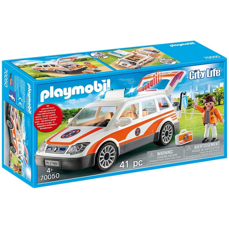 70050 KLOCKI PLAYMOBIL SAMOCHÓD RATOWNICZY KARETKA 