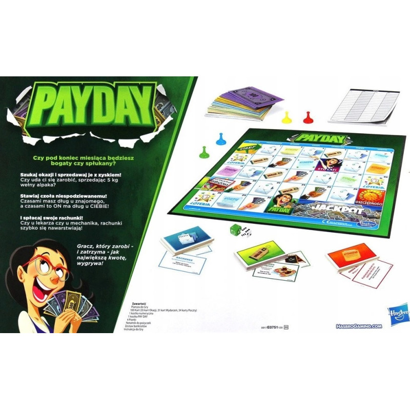 7044 RODZINNA GRA MONOPOLY- PAYDAY POLSKA WERSJA