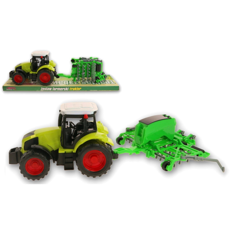 7354 FARMA TRAKTOR Z NAPĘDEM Z MASZYNĄ ROLNICZĄ 
