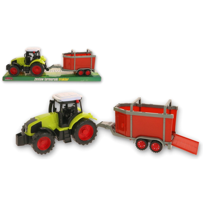 7415 TRAKTOR Z NAPĘDEM + PRZYCZEPA DO KONI