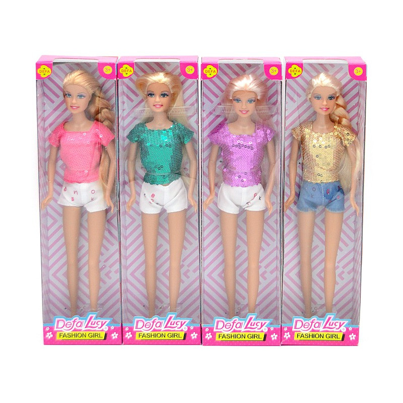 7493 LALKA W KOLOROWYM LETNIM UBRANIU DEFA LUCY