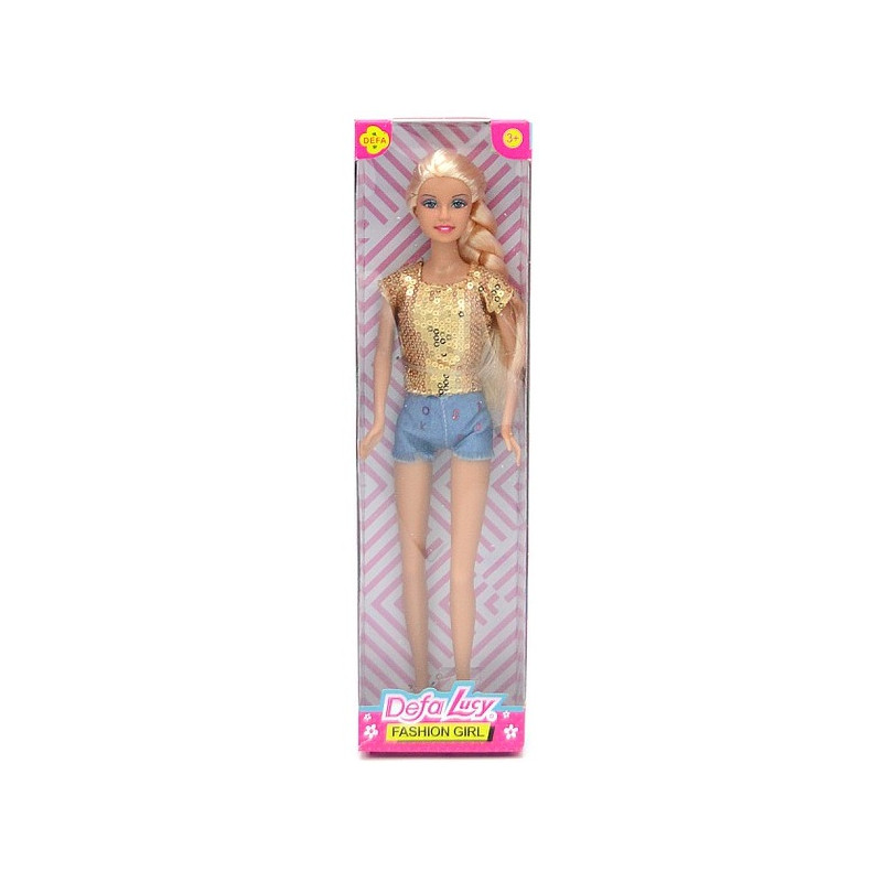 7493 LALKA W KOLOROWYM LETNIM UBRANIU DEFA LUCY
