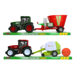 7612 WIELKI TRAKTOR Z NAPĘDEM + MASZYNA ROLNICZA