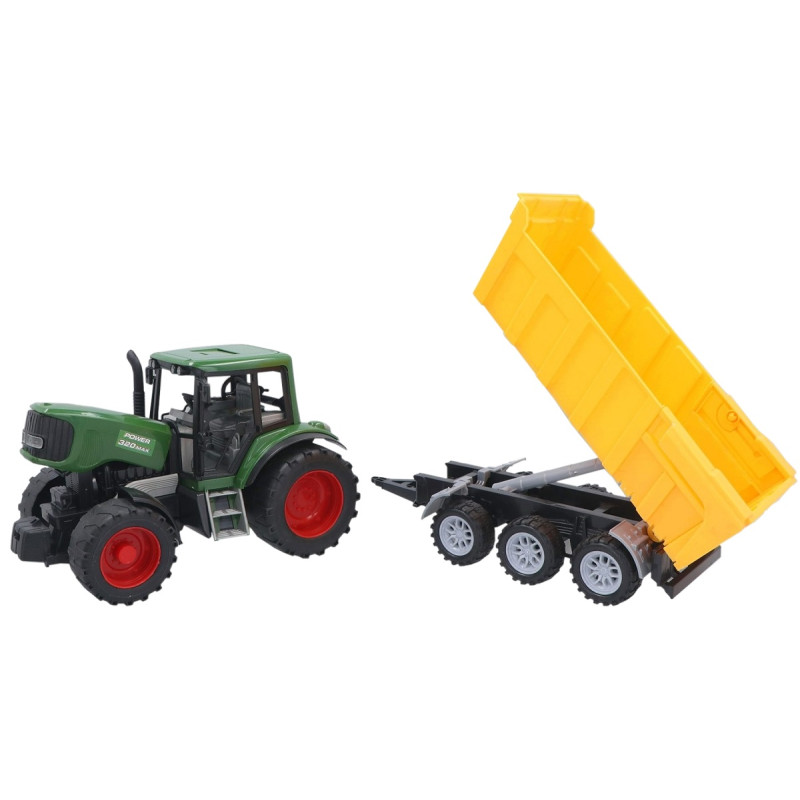 7605 WIELKI TRAKTOR Z NAPĘDEM FUNKCYJNA PRZYCZEPA