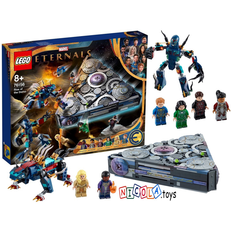 76156 KLOCKI LEGO ETERNALS HEROES DOMO POWSTAJE 