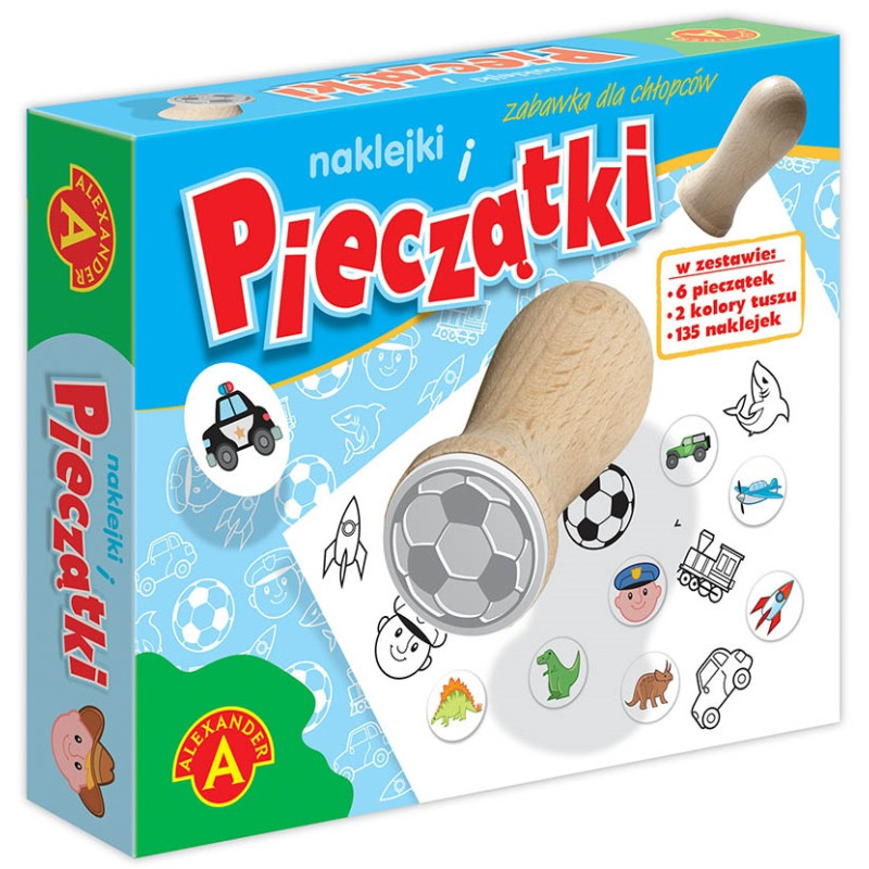 7632 ALEKSANDER PIECZĄTKI NAKLEJKI DLA CHŁOPCÓW 