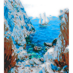 7636 MALOWANIE PO NUMERACH 50x40cm OBRAZ + FARBKI 