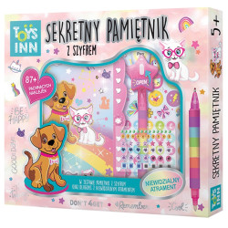 7649 TOYS INN SEKRETNY PAMIĘTNIK Z SZYFREM PETS