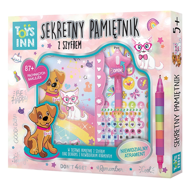 7649 TOYS INN SEKRETNY PAMIĘTNIK Z SZYFREM PETS