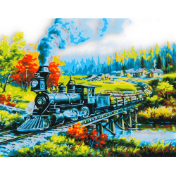 7742 MALOWANIE PO NUMERACH 50x40cm OBRAZ + FARBKI