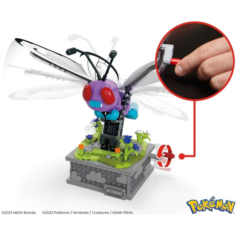 7865 KLOCKI 582ele MEGA POKEMON BUTTERFREE