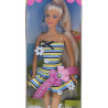 7899 LALKA W KOLOROWEJ LETNIEJ SUKIENCE DEFA LUCY