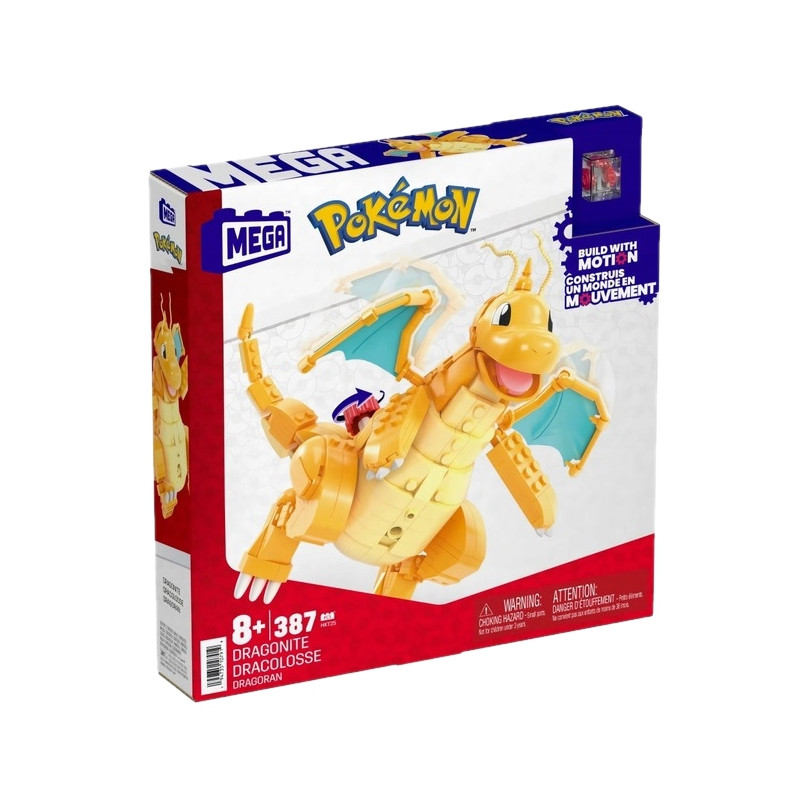 7919 KLOCKI 387ele  MEGA POKEMON DRAGONITE 
