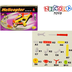8087 KLOCKI EDUKACYJNE KONSTRUKCYJNE MINI HELIKOPTER 58ele.