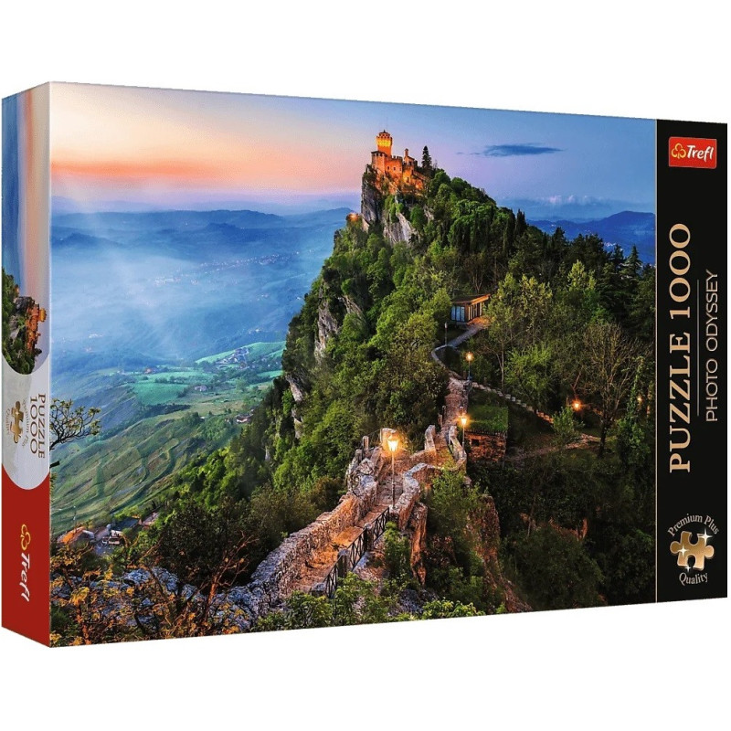 8224 TREFL PUZZLE PREMIUM PLUS QUALITY 1000 EL WIEŻA CESTA SAN MARINO