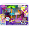 8258 ZESTAW POLLY POCKET FLAMINGOWA MYJNIA LALKI