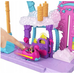 8258 ZESTAW POLLY POCKET FLAMINGOWA MYJNIA LALKI