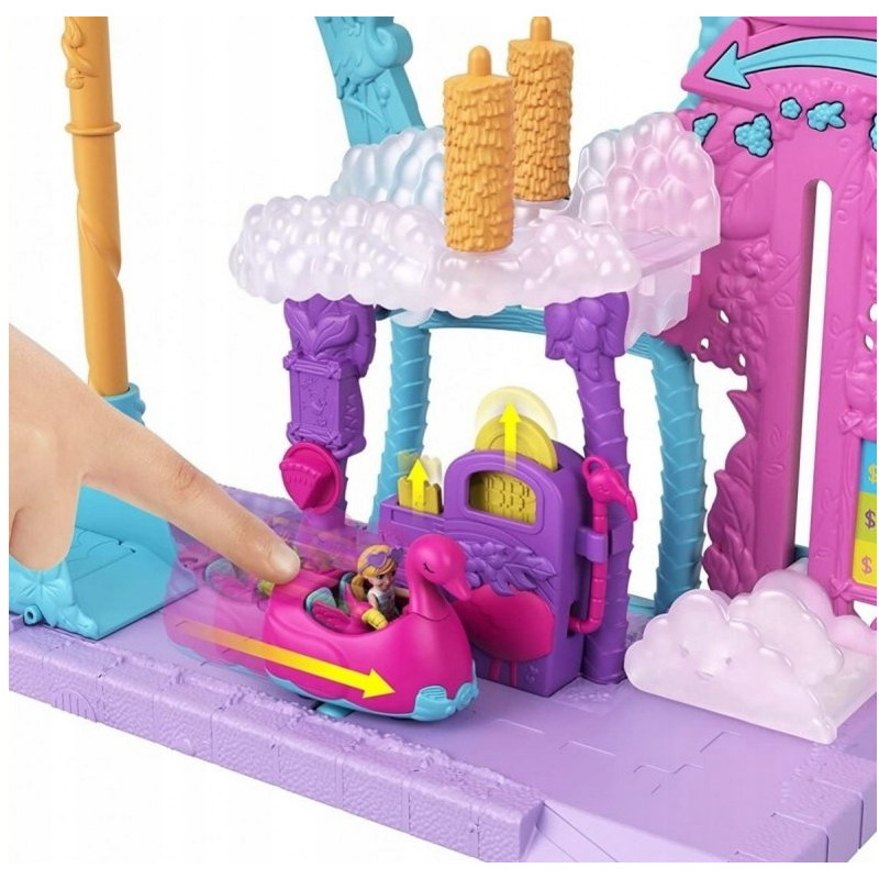 8258 ZESTAW POLLY POCKET FLAMINGOWA MYJNIA LALKI