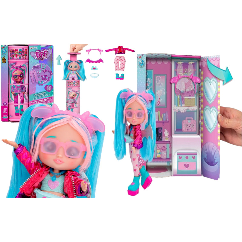 8383 SERIA 2 BFF CRY BABIES LALKA BRUNY NASTOLATKA + AKCESORIA